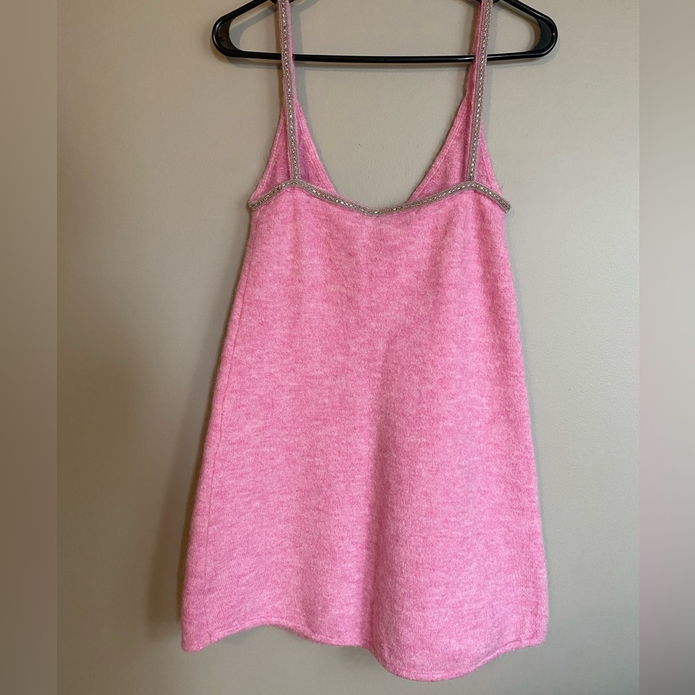 Zara Alpaca and Wool Dress Pink Mini Size S - Picture 5 of 9